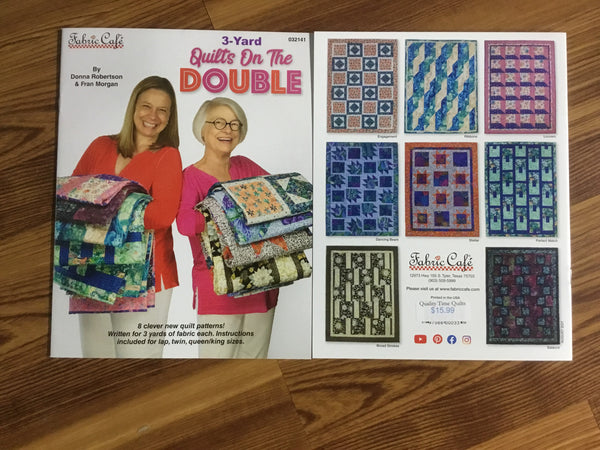 Fabric Cafe - Quilts On The Double Book – Quality Time Quilts